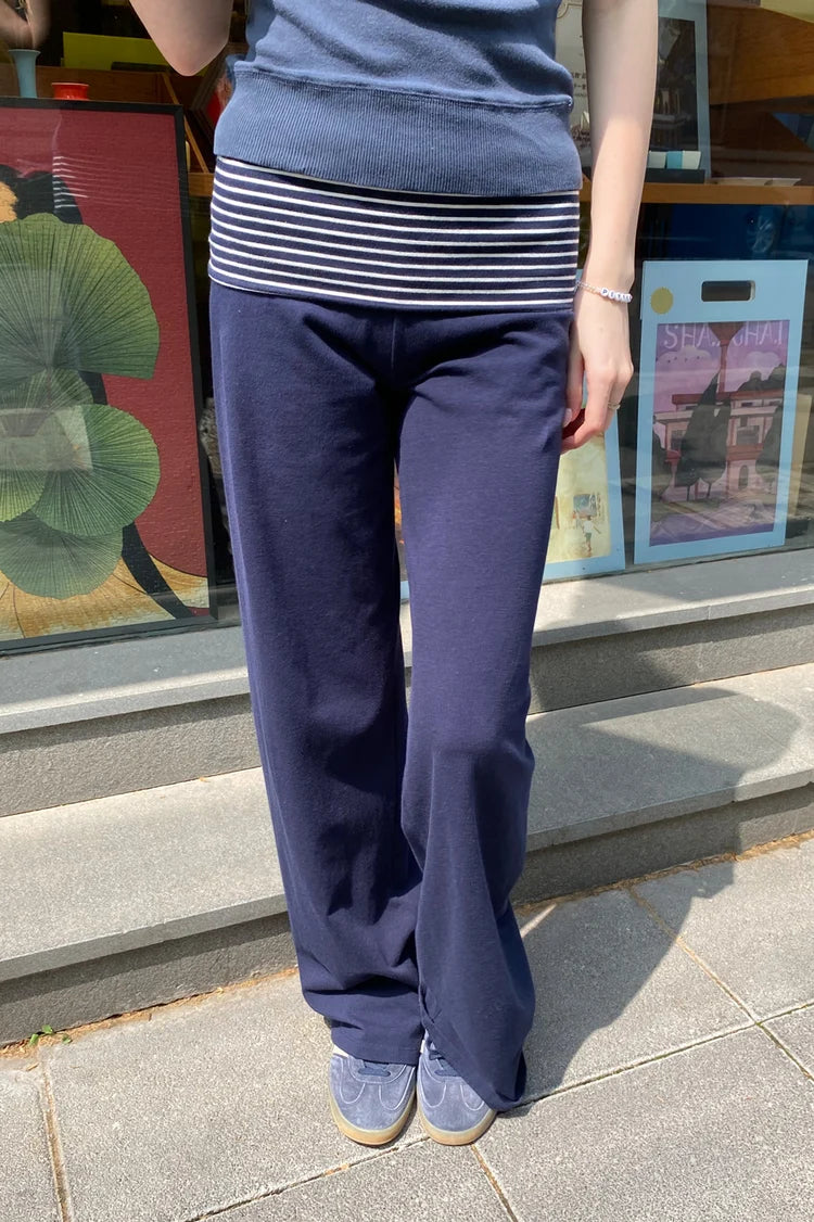 BRANDY Priscilla Pants  -NAVY STRIPES