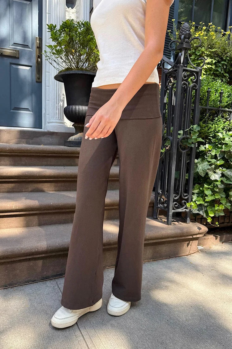 BRANDY Priscilla Pants  -DARK BROWN