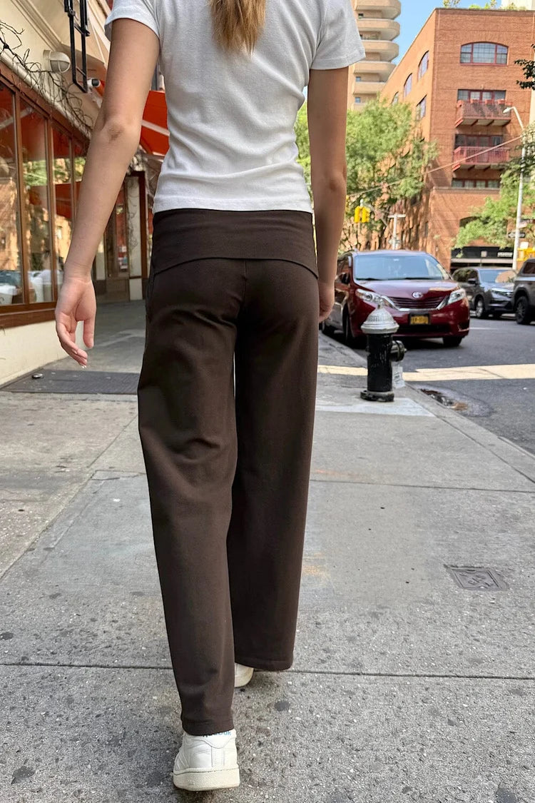 BRANDY Priscilla Pants  -DARK BROWN
