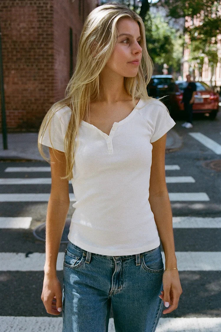 BRANDY Zelly Top  -WHITE