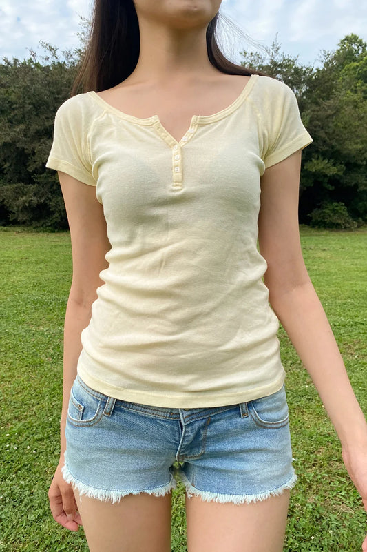BRANDY Ginny Top- YELLOW