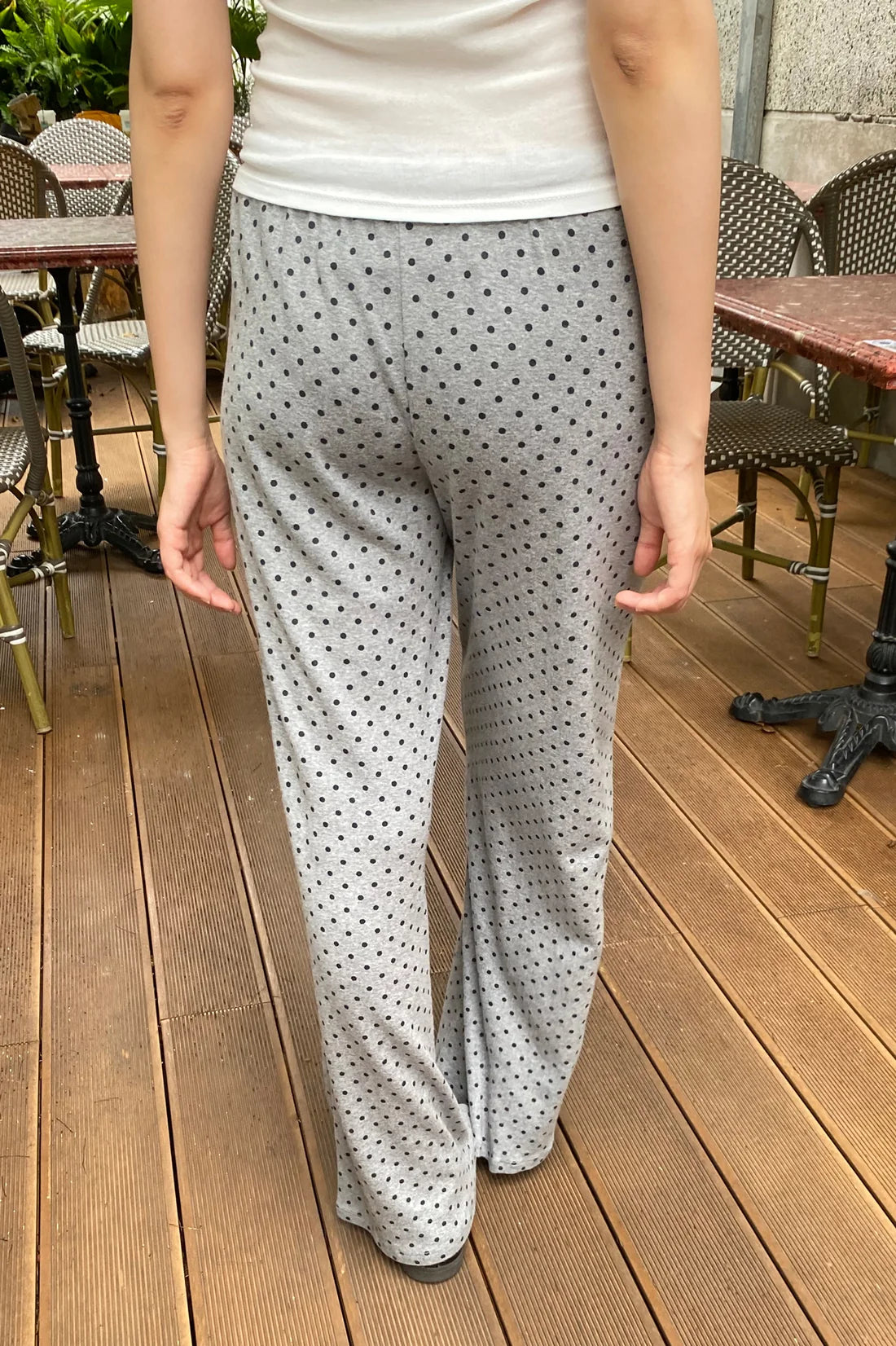 BRANDY Anastasia Polka Dots Pants- GRAY