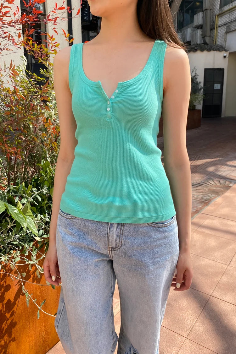 BRANDY Sheena Tank- stone green