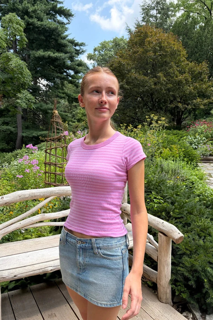 BRANDY Ashlyn Striped Top - Pink