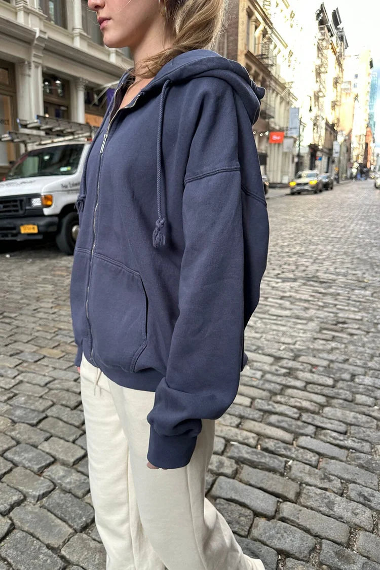 BRANDY Christy Hoodie- NAVY
