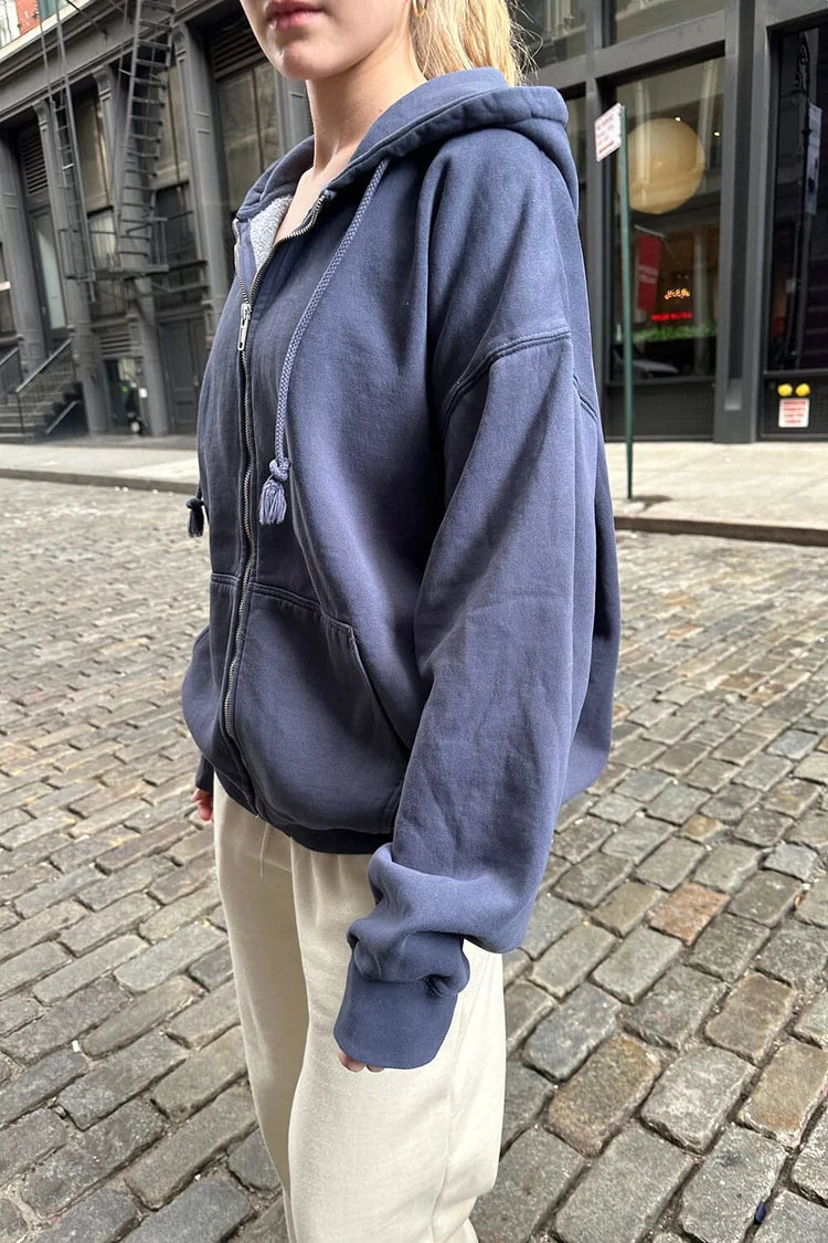 BRANDY Christy Hoodie- NAVY