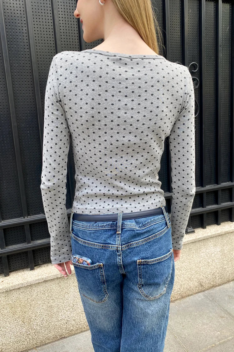 BRANDY Shannon Polka Dots Top