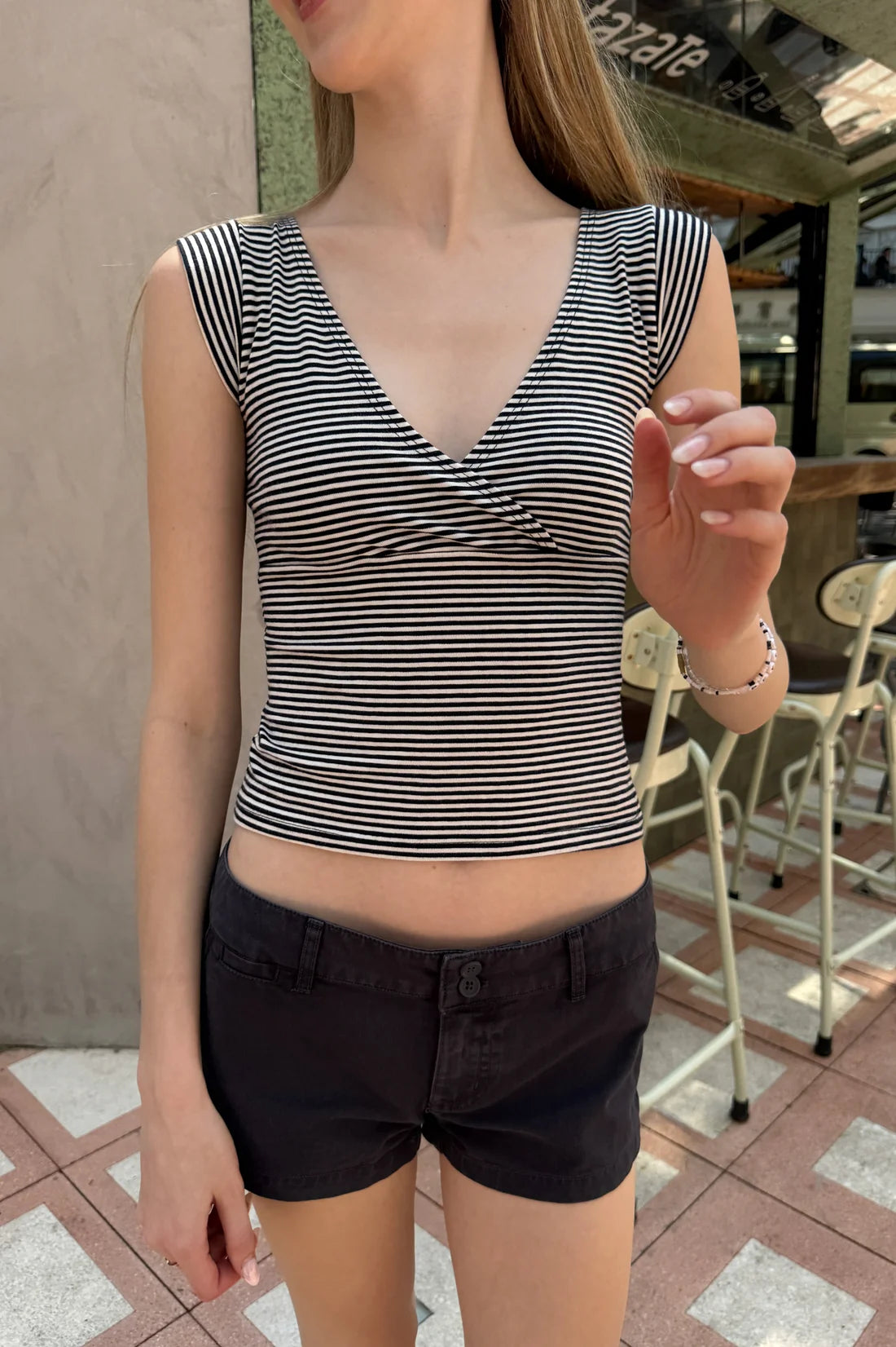 BRANDY Amara Striped Top