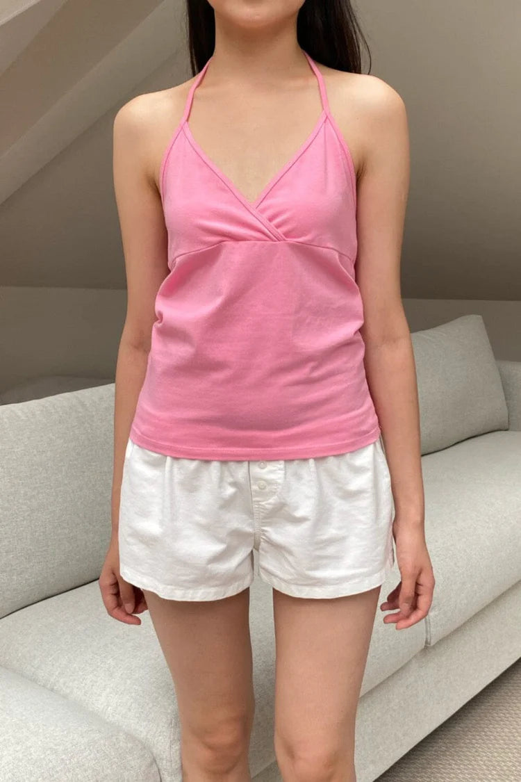 BRANDY Calina Halter Top- PINK