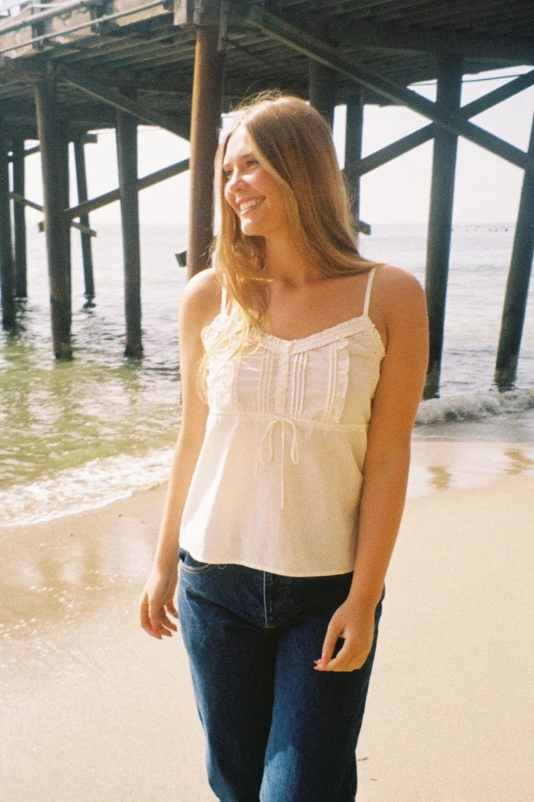 BRANDY Maeve Top- white