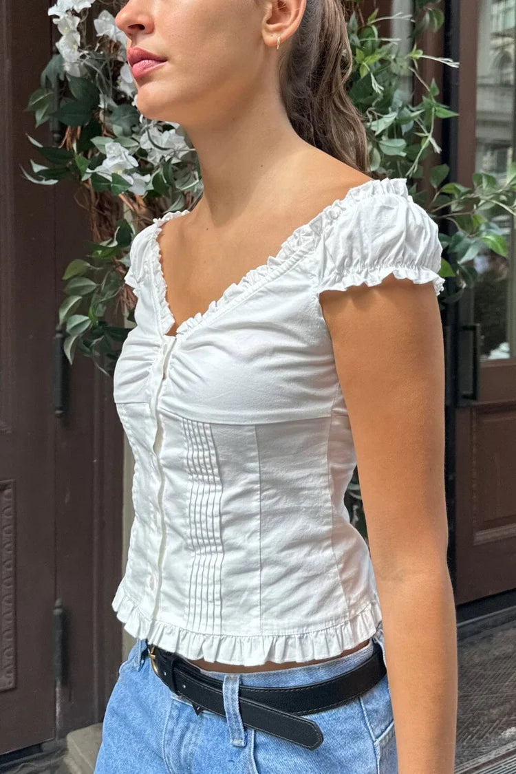 BRANDY WHITE ELENA TOP