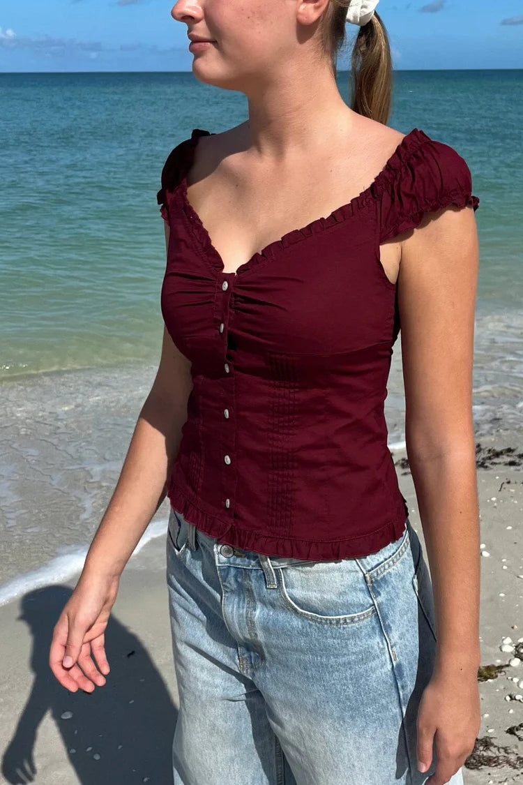 BRANDY RED ELENA TOP