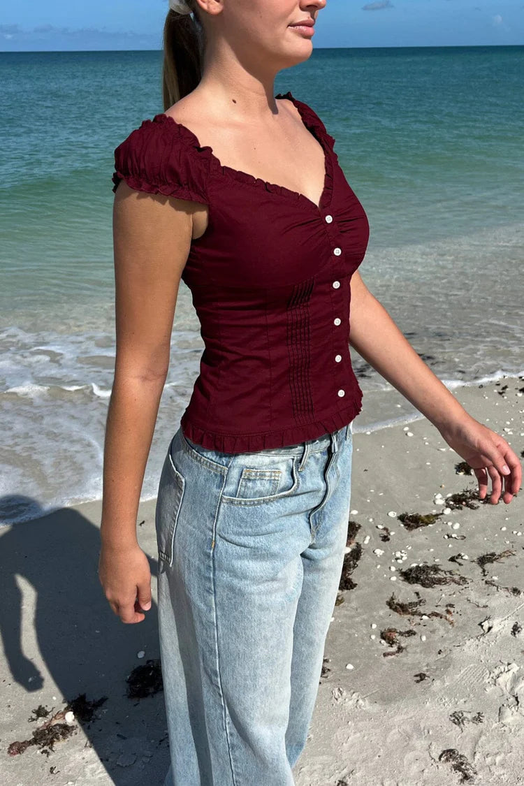 BRANDY RED ELENA TOP