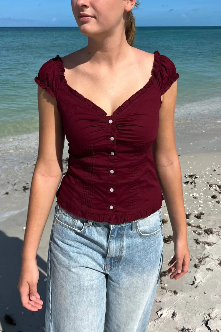 BRANDY RED ELENA TOP