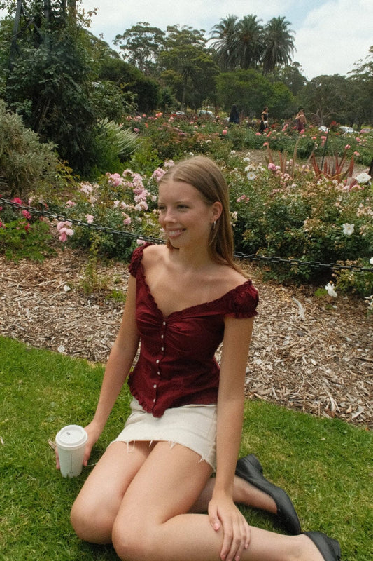 BRANDY RED ELENA TOP