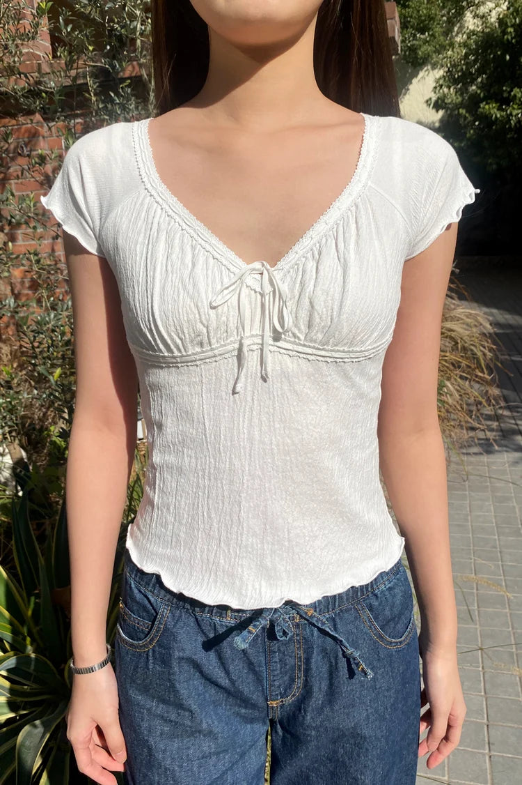 BRANDY Lani Top - White / S