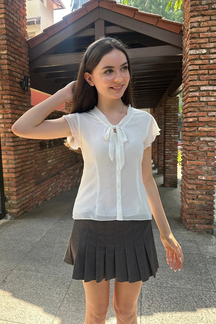 BRANDY MELVILLE Lia Top- WHITE