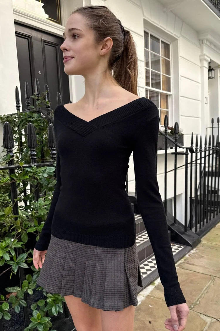BRANDY Amira Sweater- BLACK