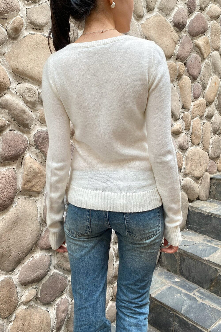 BRANDY Eira Sweater- CREAM