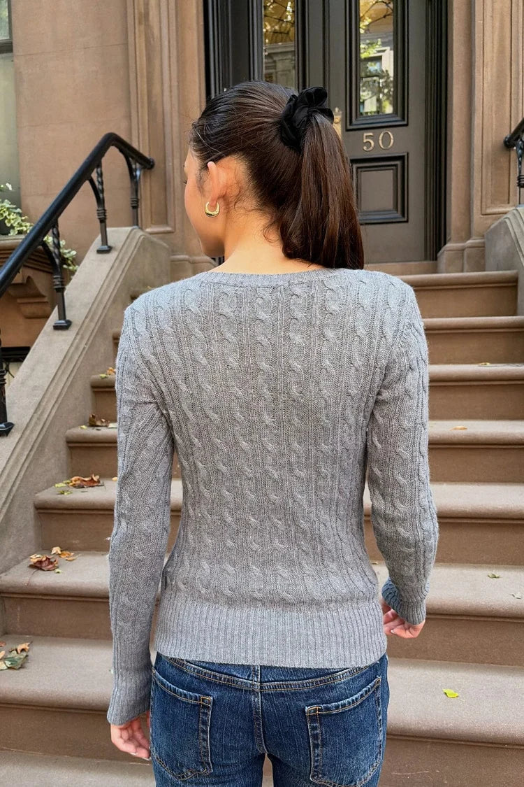 BRANDY Alina Sweater- DARK GRAY