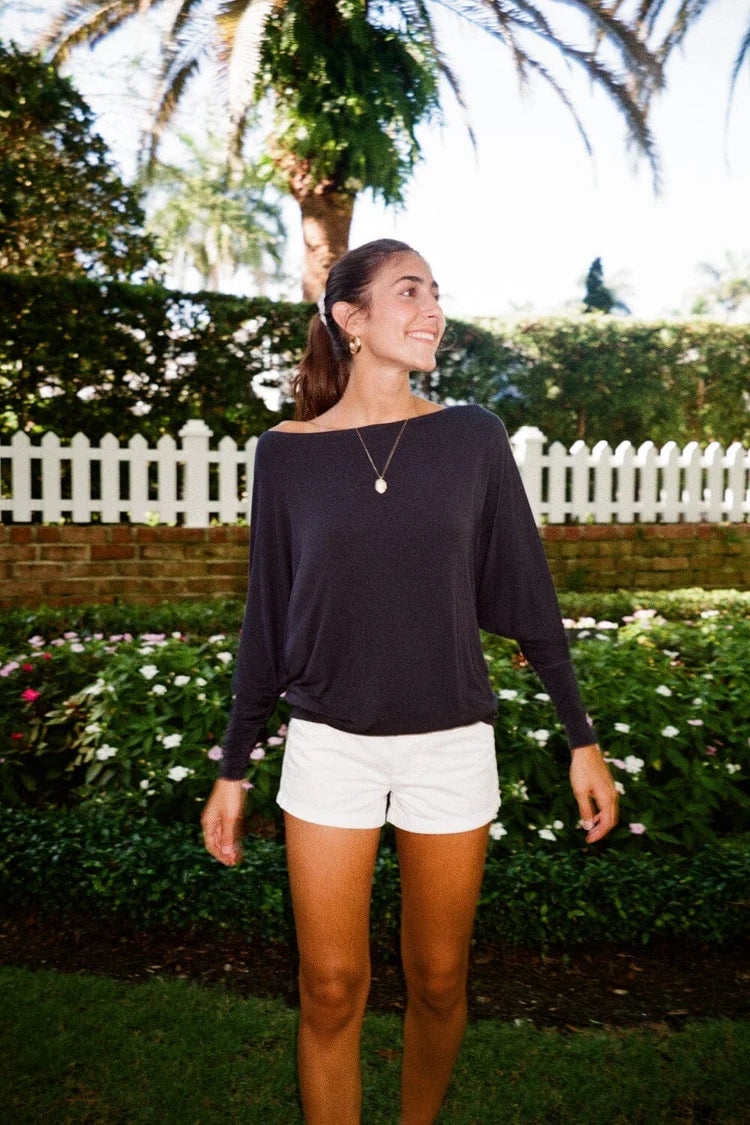 BRANDY Aina Top  -NAVY