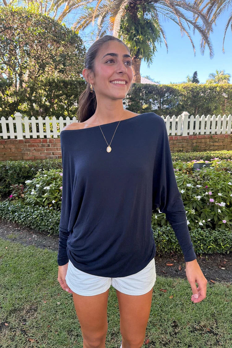 BRANDY Aina Top  -NAVY