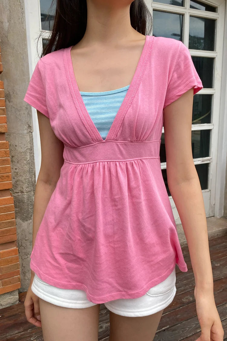 BRANDY Naia Top  -PINK