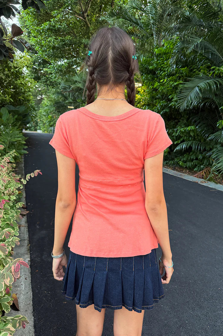 BRANDY Naia Top- coral
