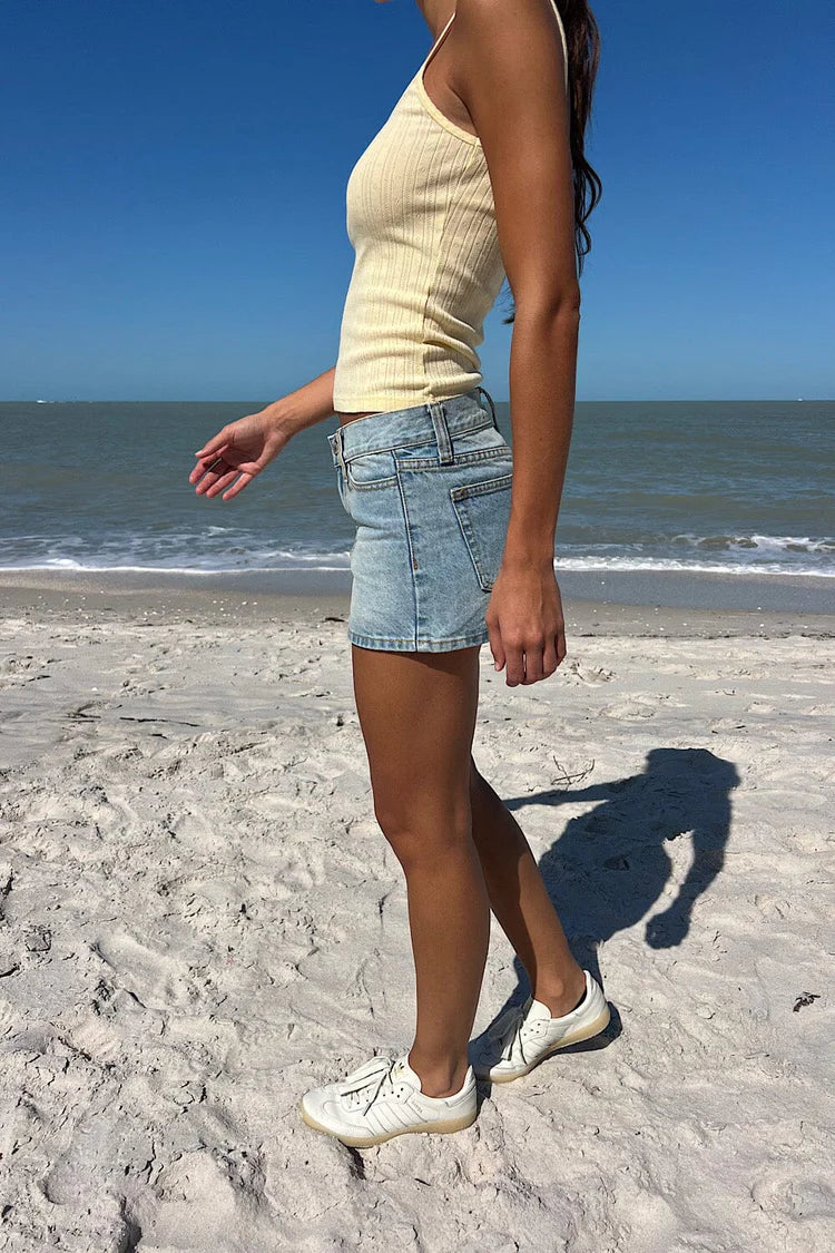 BRANDY LIGHT WASH DENIM SKIRT