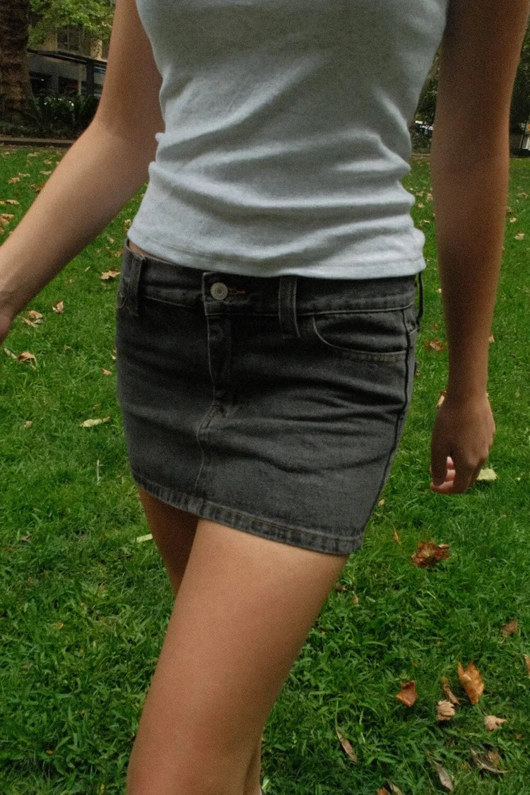 BRANDY Malia Denim Mini Skirt