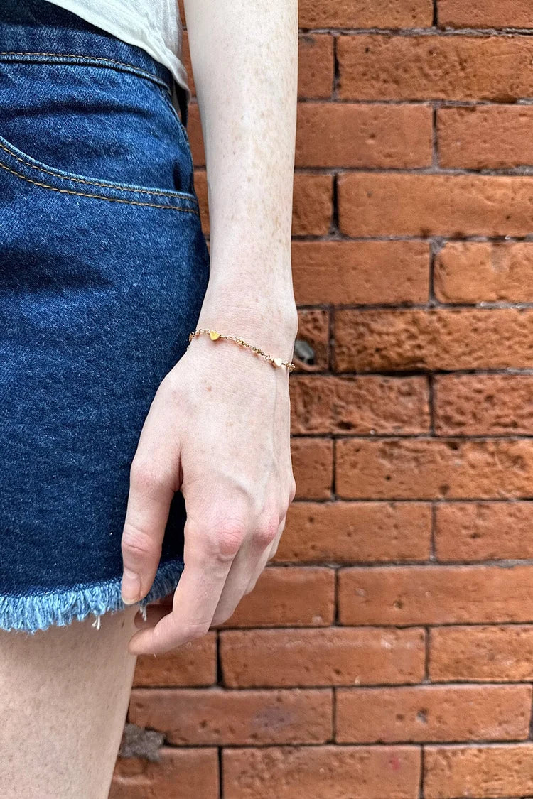 BRANDY Hearts Bracelet -GOLD