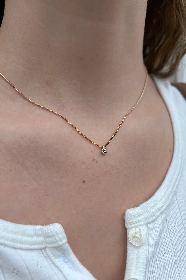 BRANDY Gold Rhinestone Necklace