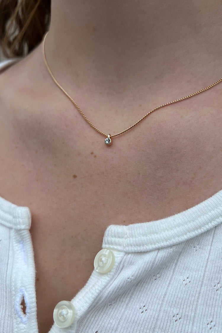 BRANDY Gold Rhinestone Necklace