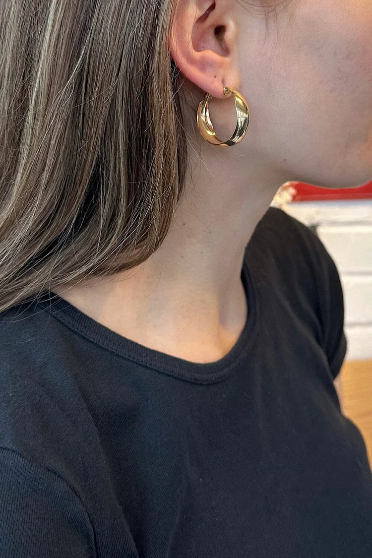 BRANDY Hoop Earrings -GOLD
