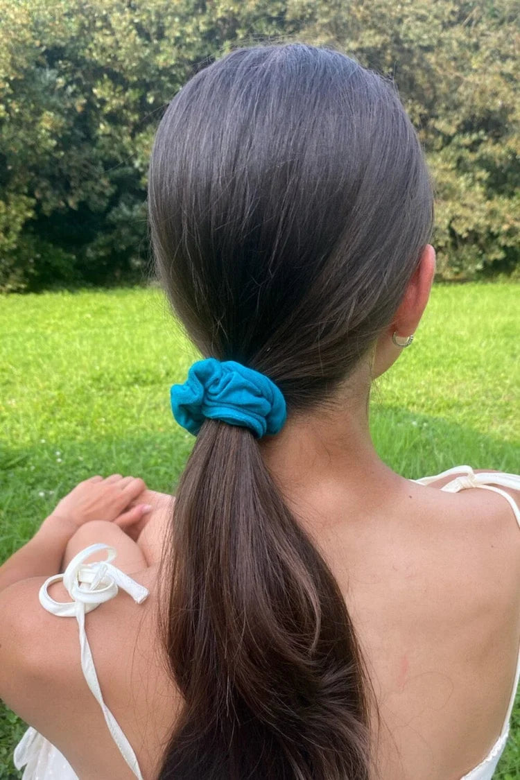 BRANDY Blue Scrunchie