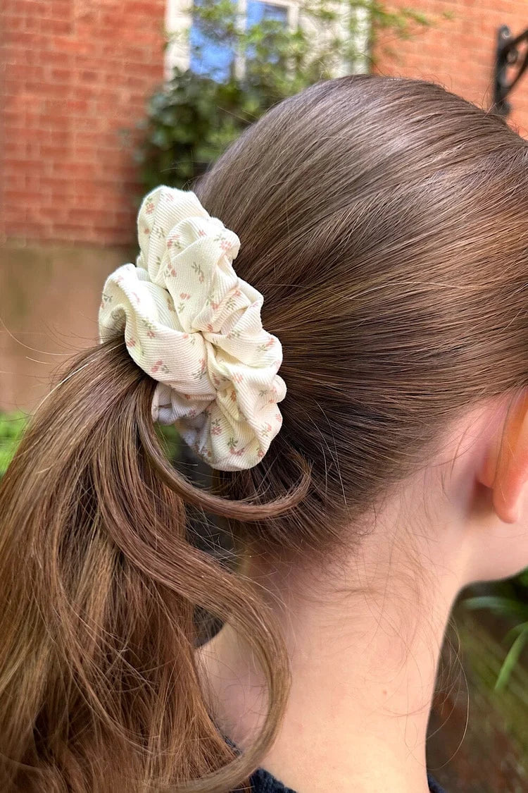 BRANDY Floral Scrunchie -  -CREAM FLORAL