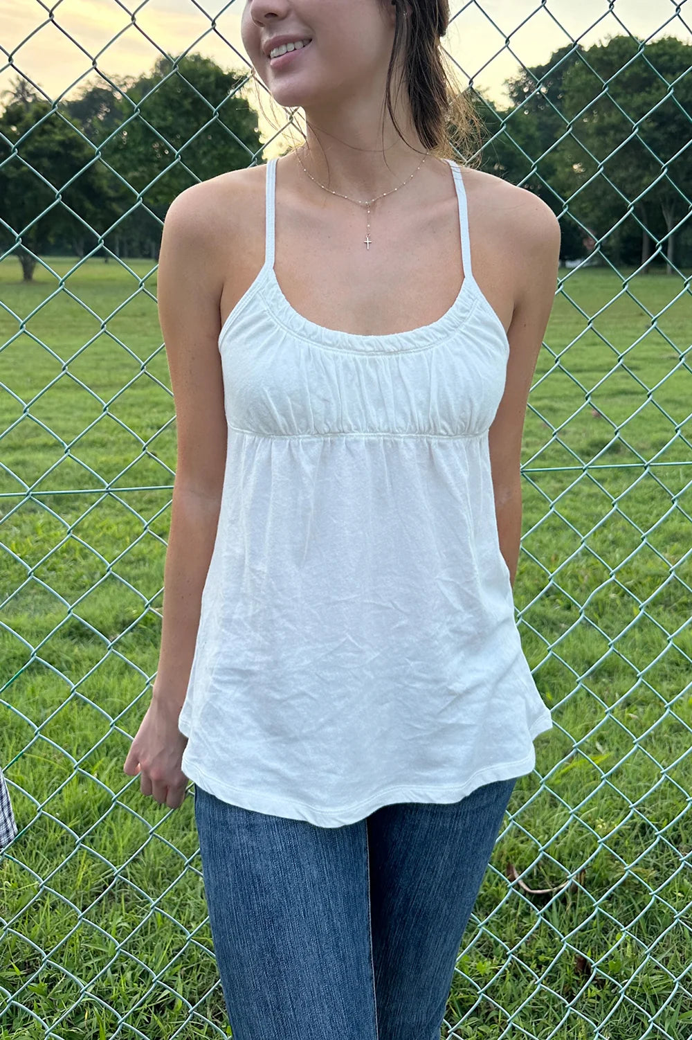 BRANDY Lorene Tank- WHITE