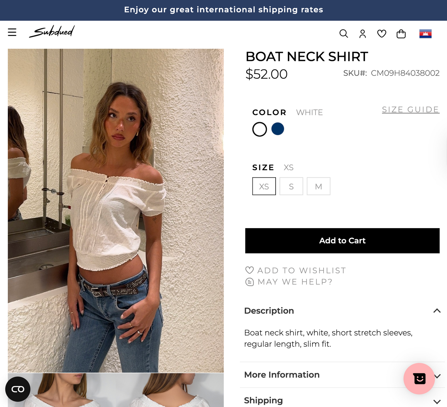 SUBDUED BOAT NECK SHIRT