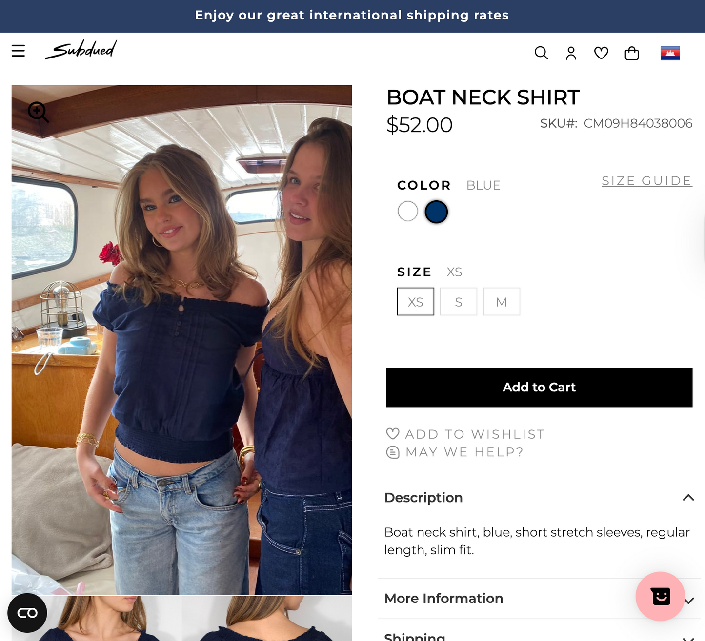 SUBDUED BOAT NECK SHIRT