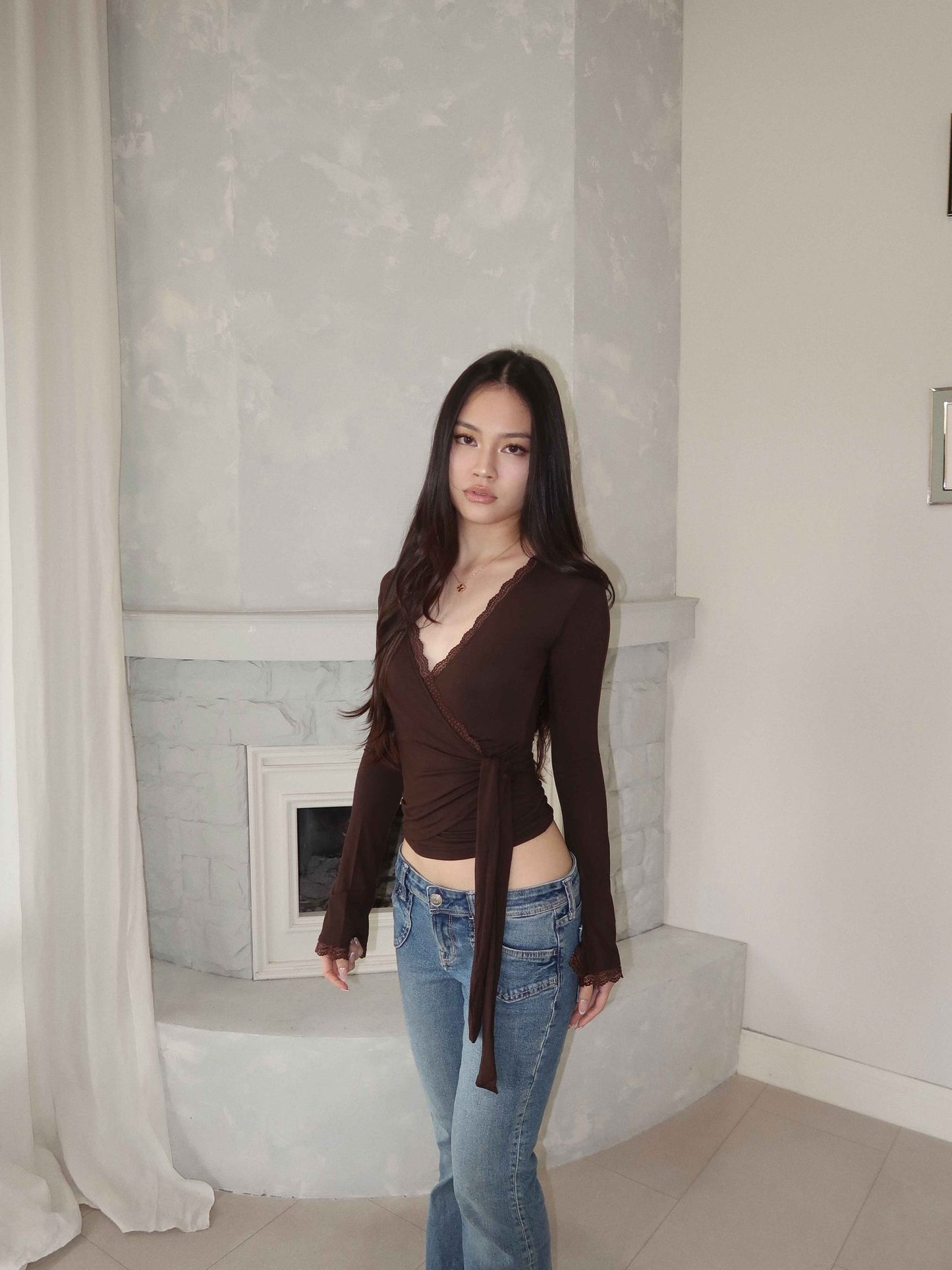 Studio Rue Wrap Lace Top
