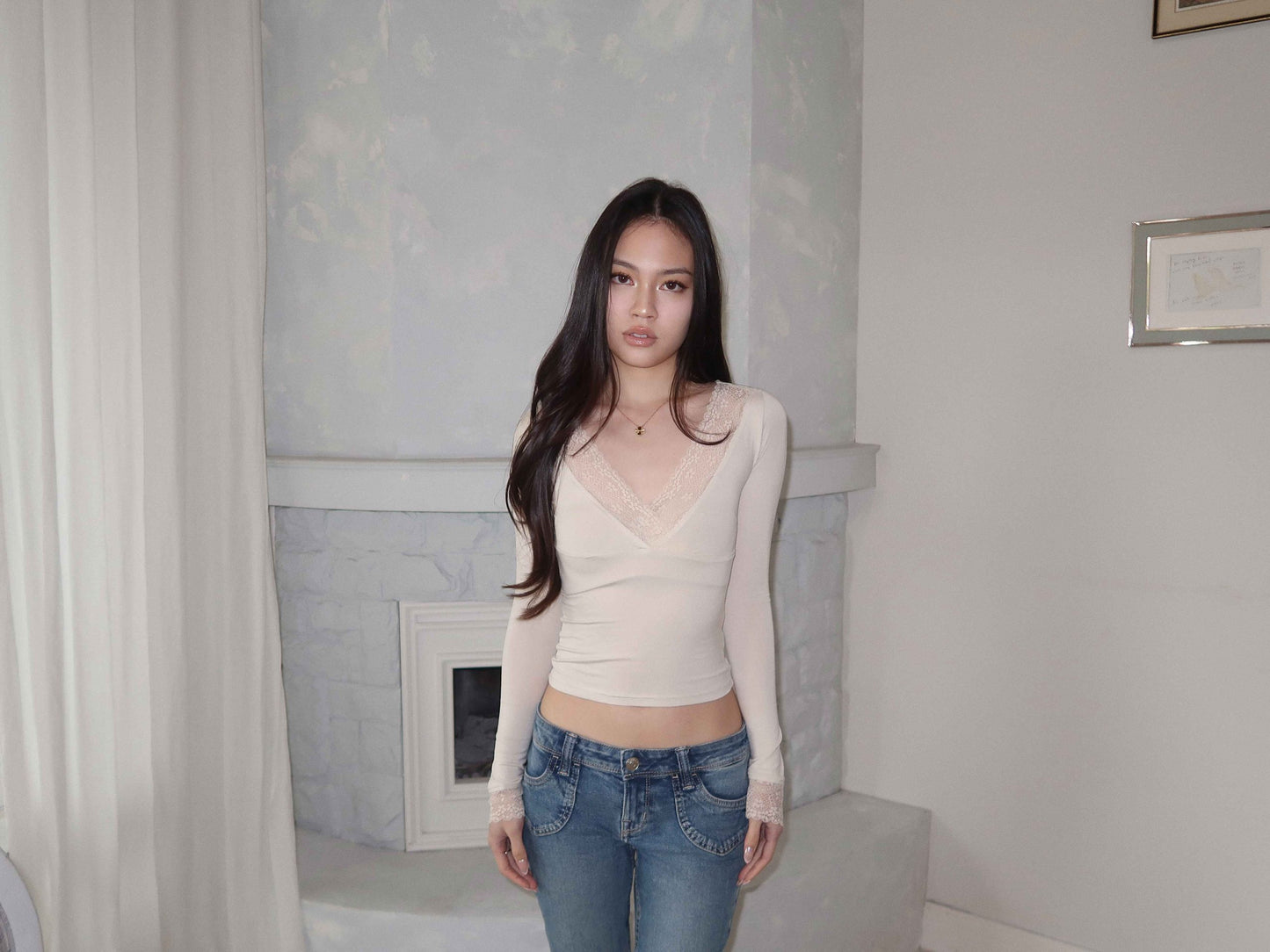 STUDIO RUE Soft Lace Top