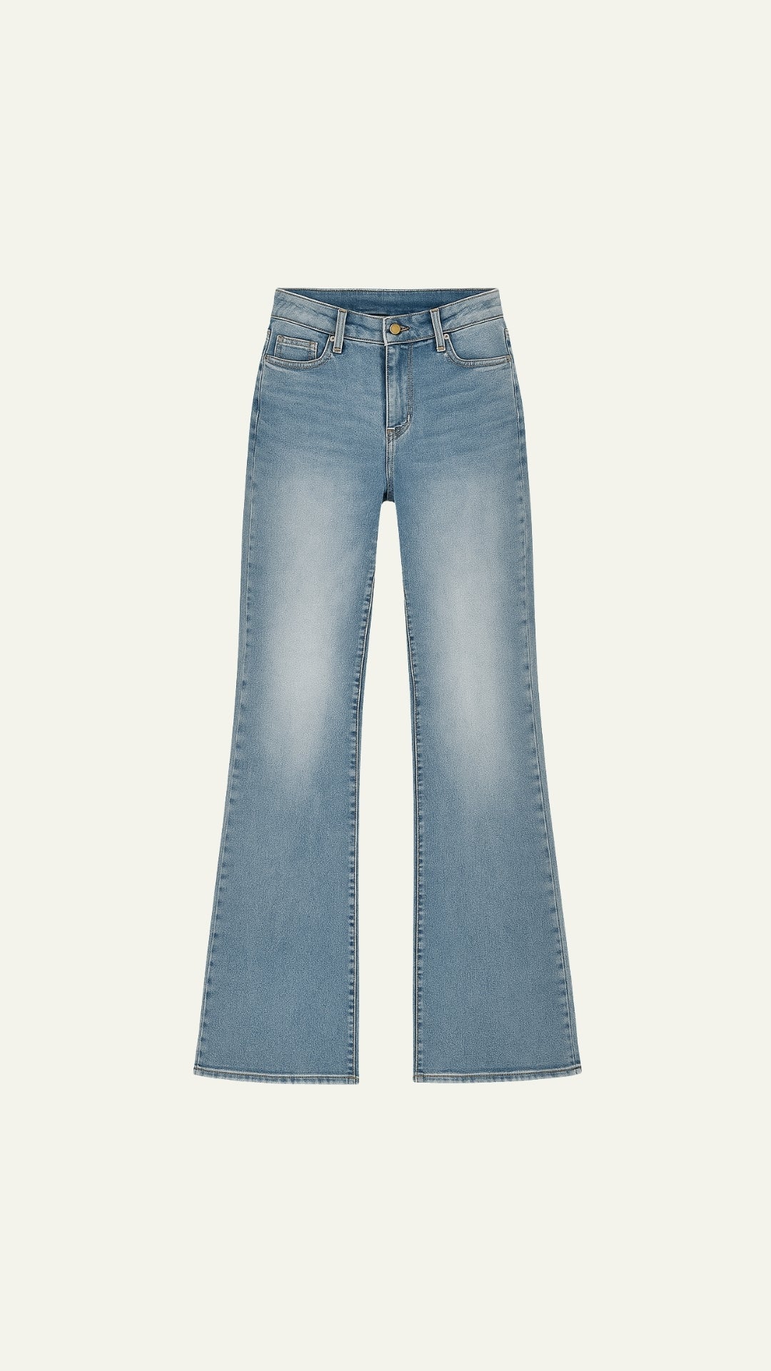 Light blue washed denim jeans