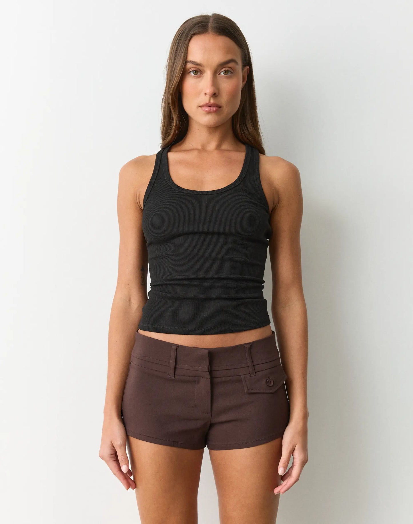 Glassons Tailored Micro Short BROWN