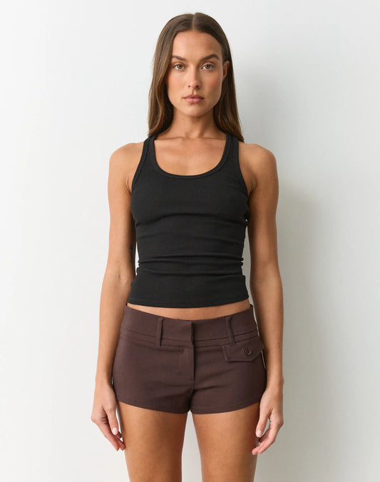 Glassons Tailored Micro Short BROWN