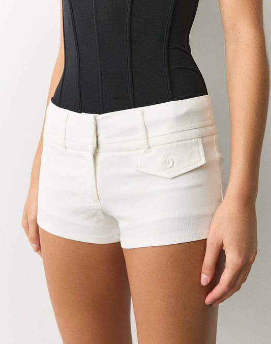 Glassons Tailored Micro Short -MILK