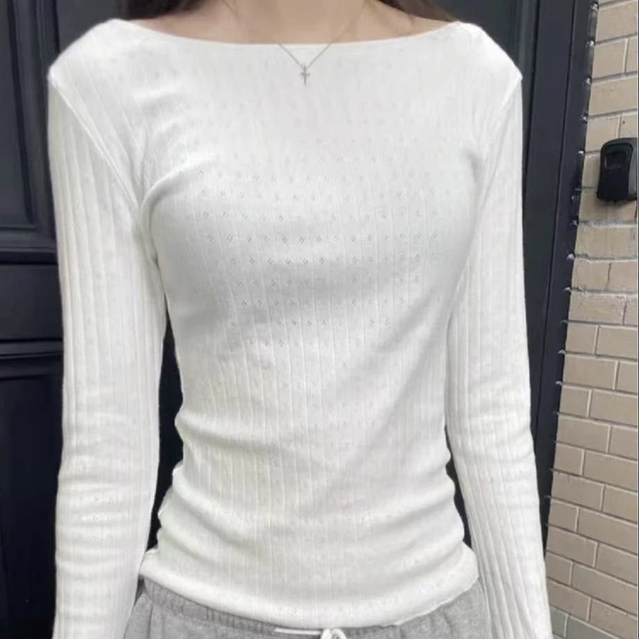 BRANDY McKenna Eyelet Top- WHITE