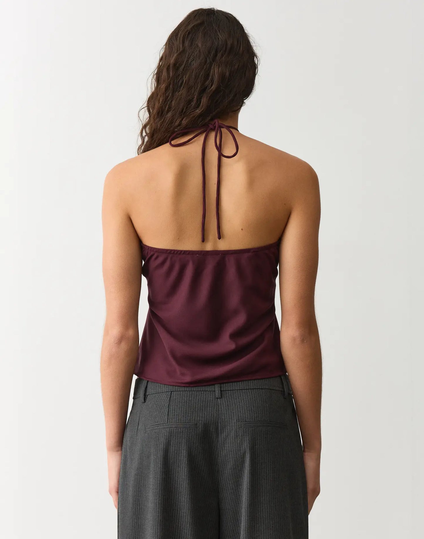 GLASSONS Lace Trim Halter