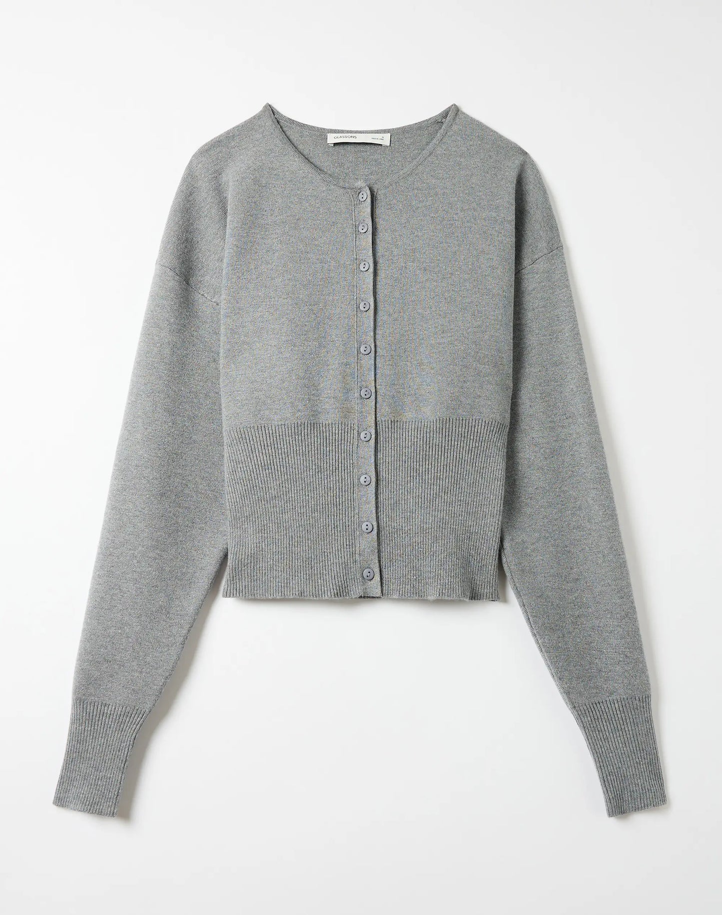 Glassons Rib Waist Knit Cardigan