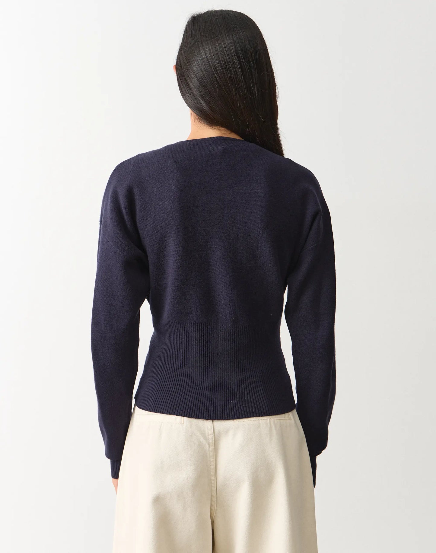 Glassons Rib Waist Knit Cardigan