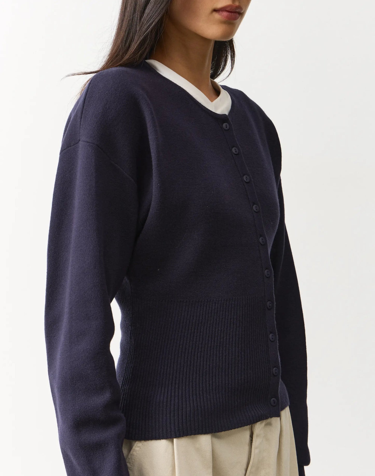 Glassons Rib Waist Knit Cardigan